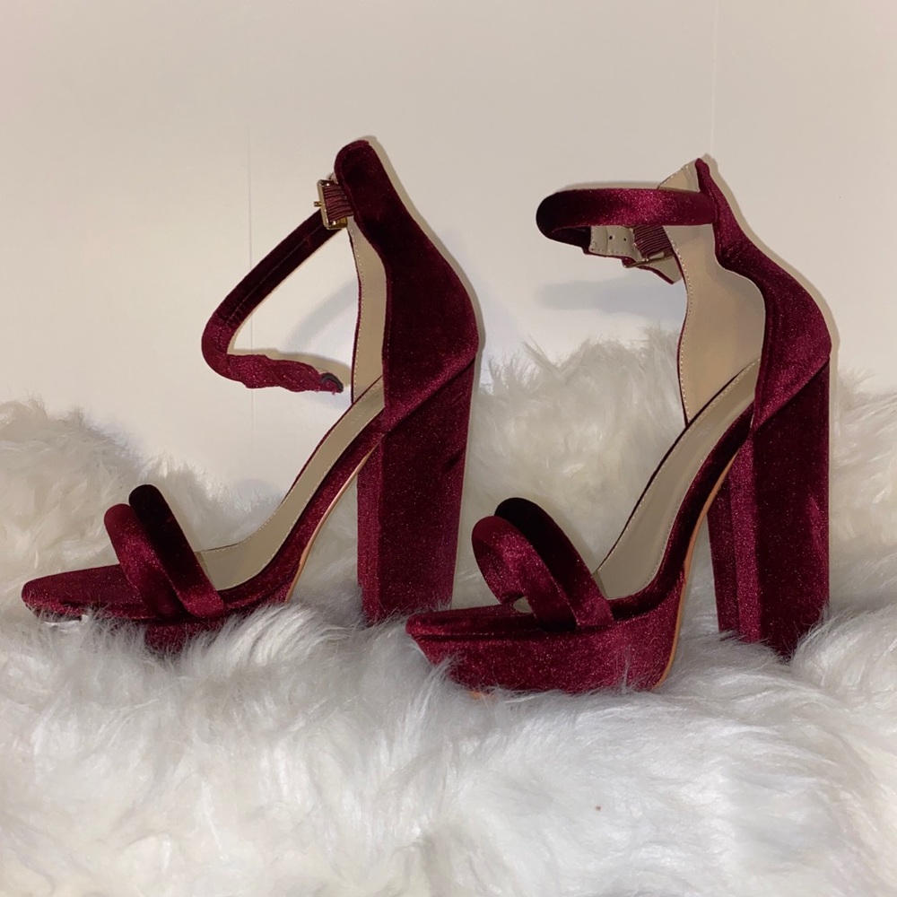 Public Desire Burgundy sandal